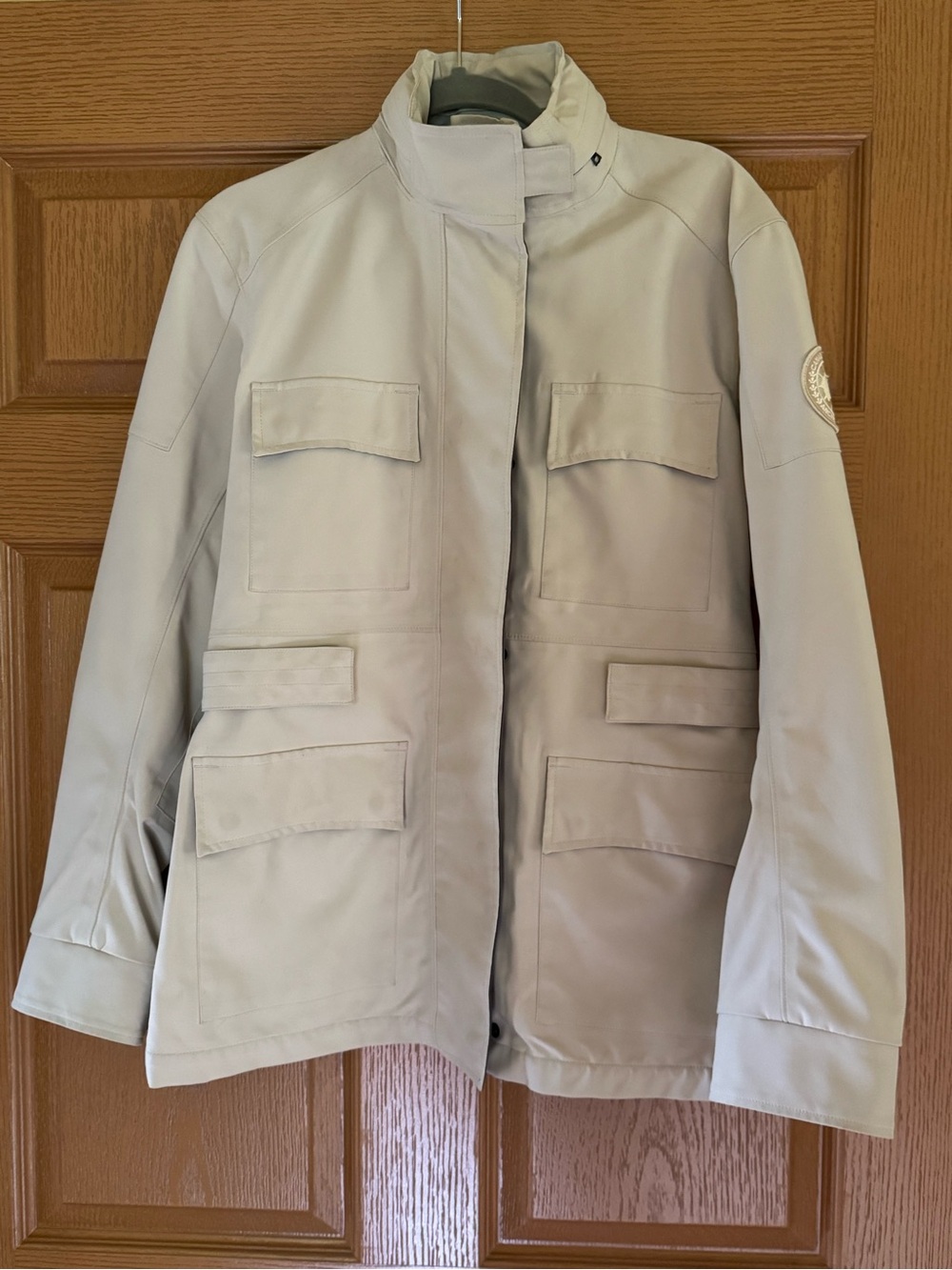 Canada Goose Light Taupe Victoria Parka women’s LARGE